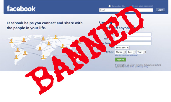 Facebook bị chặn Facebook bị chặn