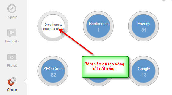 Bước 2 - Tạo vòng kết nối trống Bước 2 - Tạo vòng kết nối trống