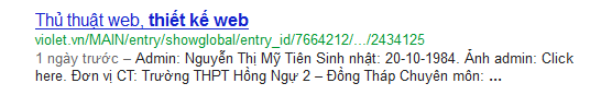 Violet.vn xuất hiện trên top 10 Google với từ khóa thiết kế website Violet.vn xuất hiện trên top 10 Google với từ khóa thiết kế website