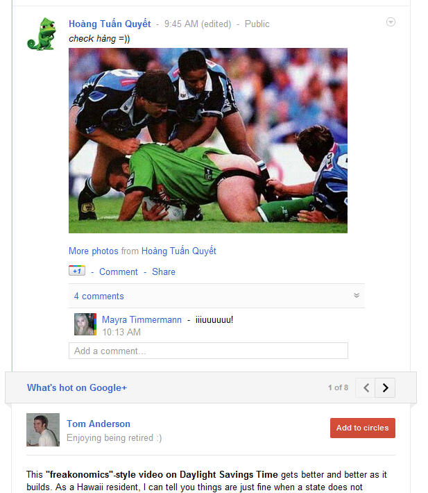 What's hot on Google+ What's hot on Google+